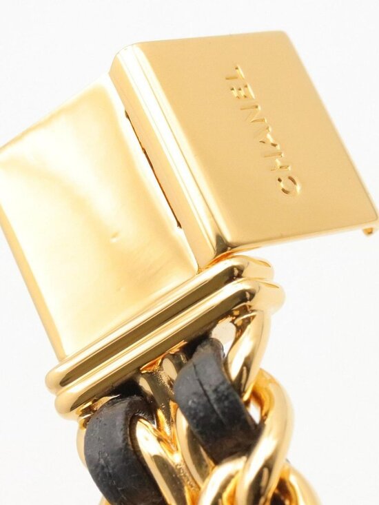 Chanel Watch Premiere M Black Leather